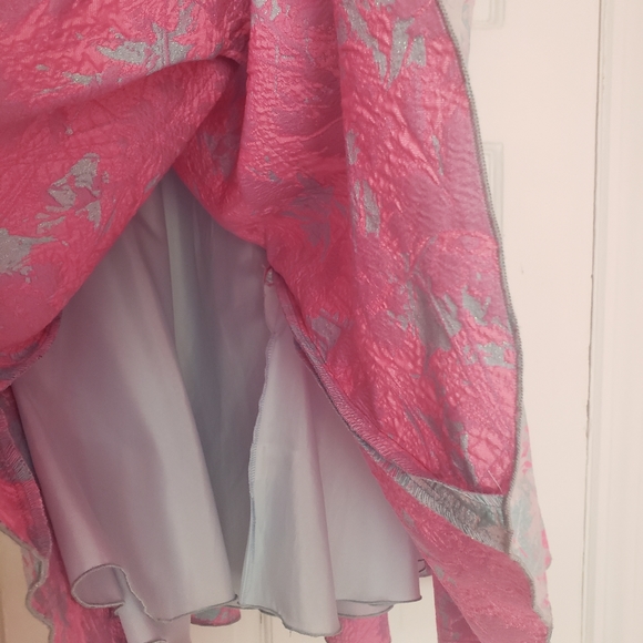 Zoe Ltd Turquoise and Pink Pocket Special Occasion Girls' Dress. Size Girls 14 - Picture 2 of 10